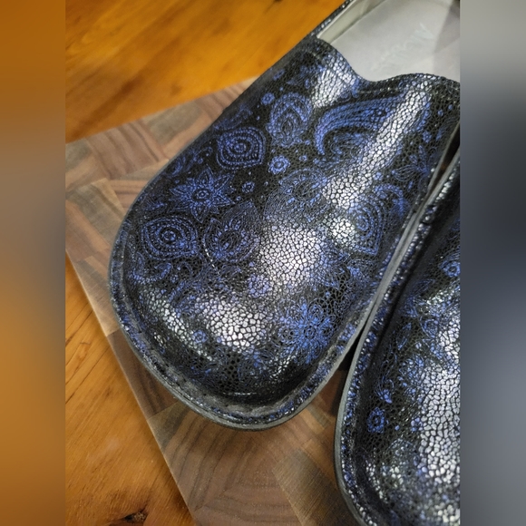 Alegria Debra clog blue/black sparkle size 9 - Picture 5 of 9